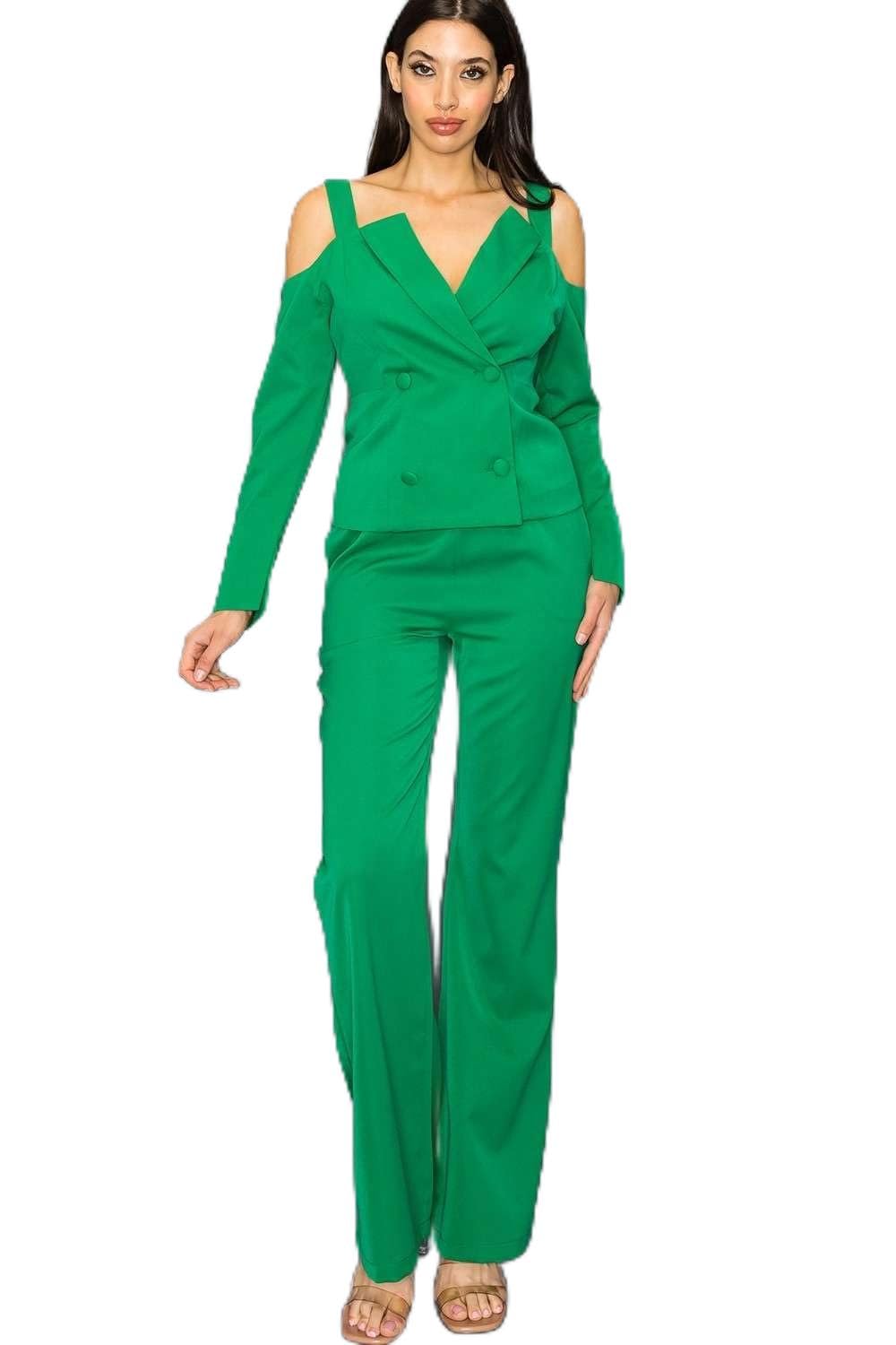 Women's Cutout Sleeved Suit Sets