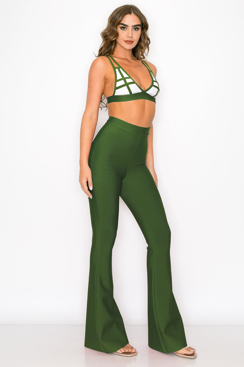 Bralette Bandage Pant Set