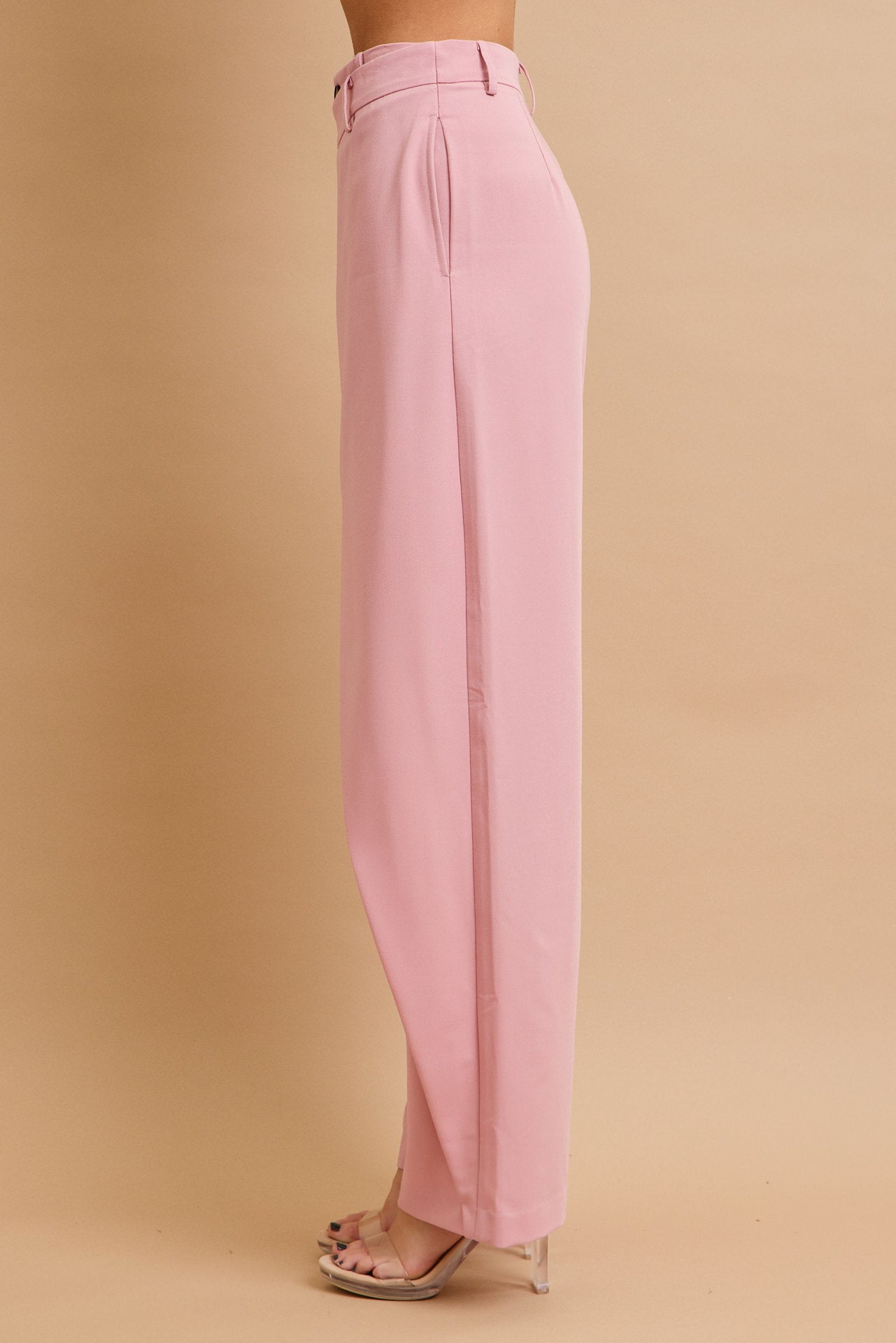 Effortless Flow Woven Asymmetrical Hem Vest & Wide Leg Pants Set