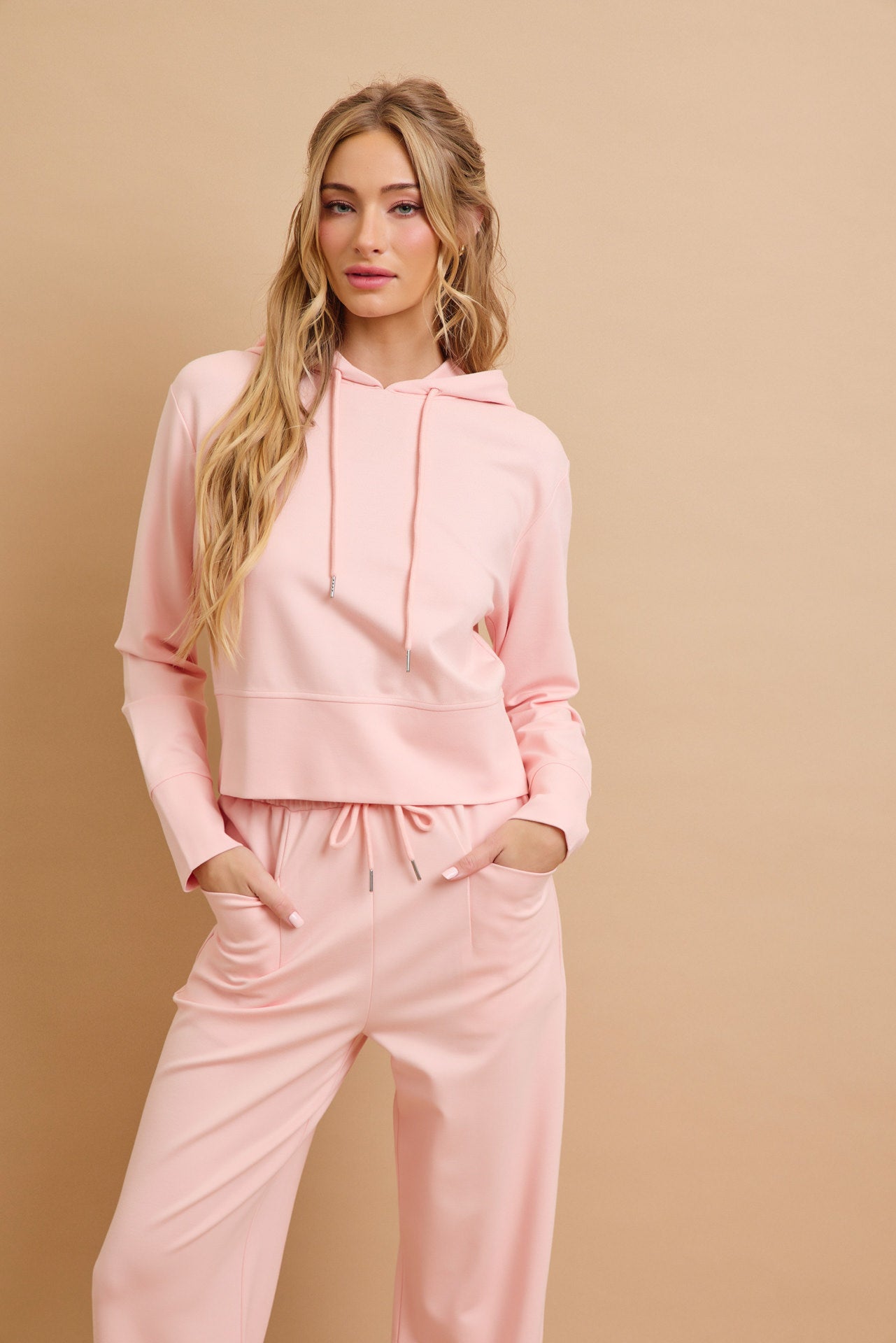 Casual Chic Hoodie & Wide Pants Set