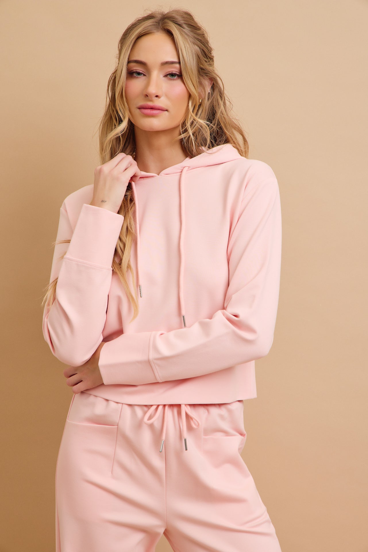 Casual Chic Hoodie & Wide Pants Set