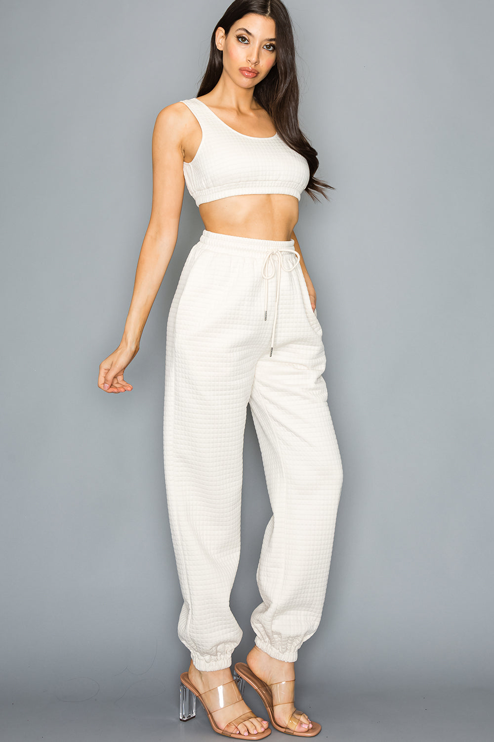 Textured Two Piece Set