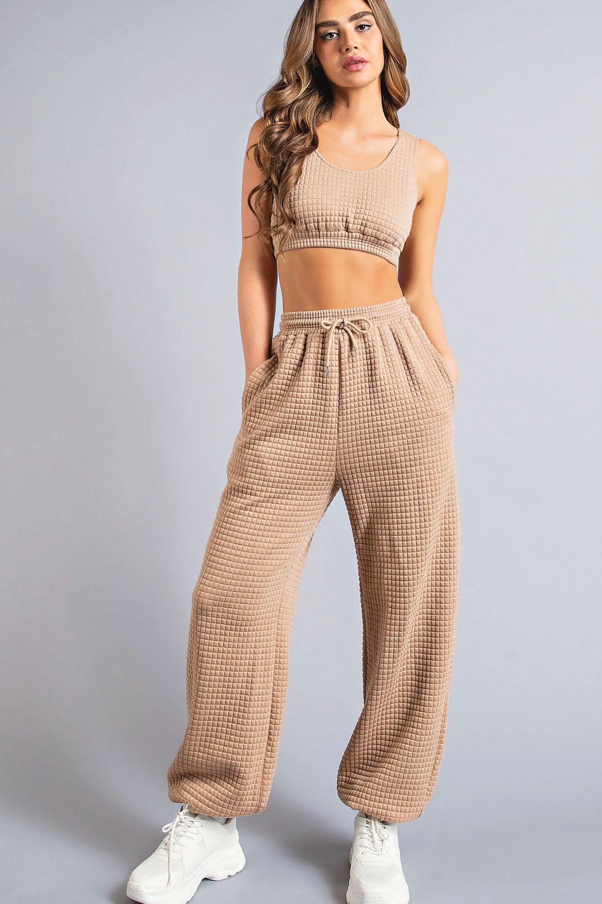 Textured Two Piece Set