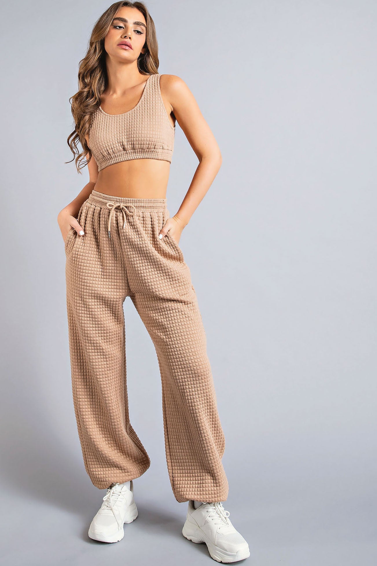 Textured Two Piece Set