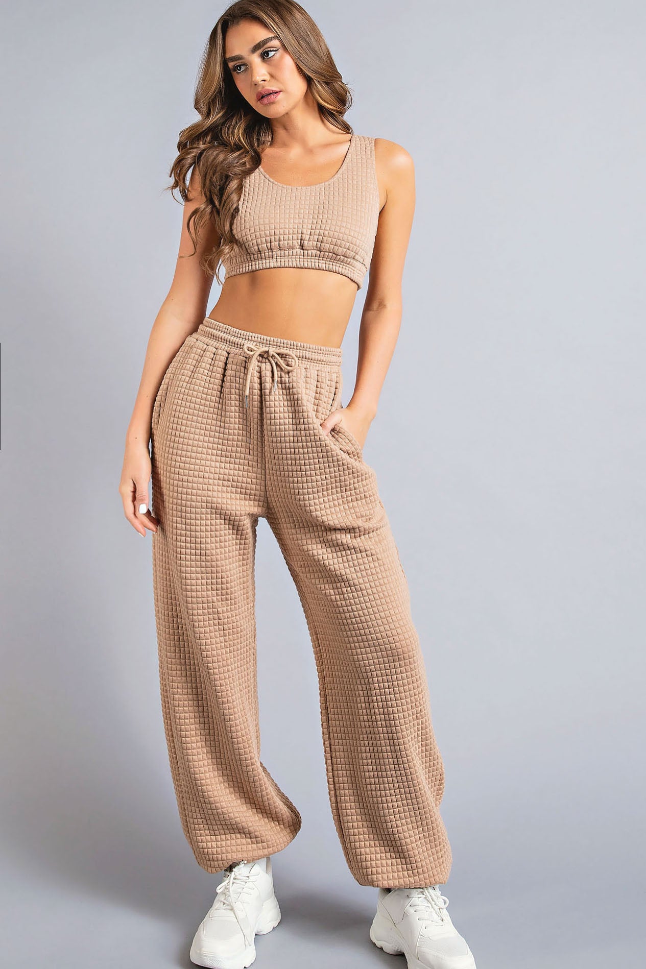 Textured Two Piece Set