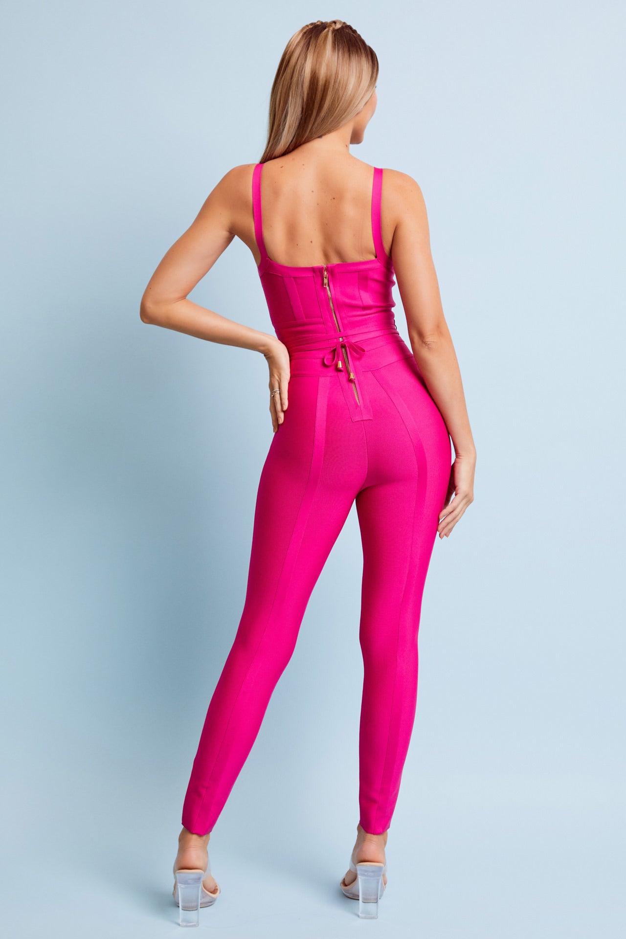 Bandage Sleeveless Jumpsuit