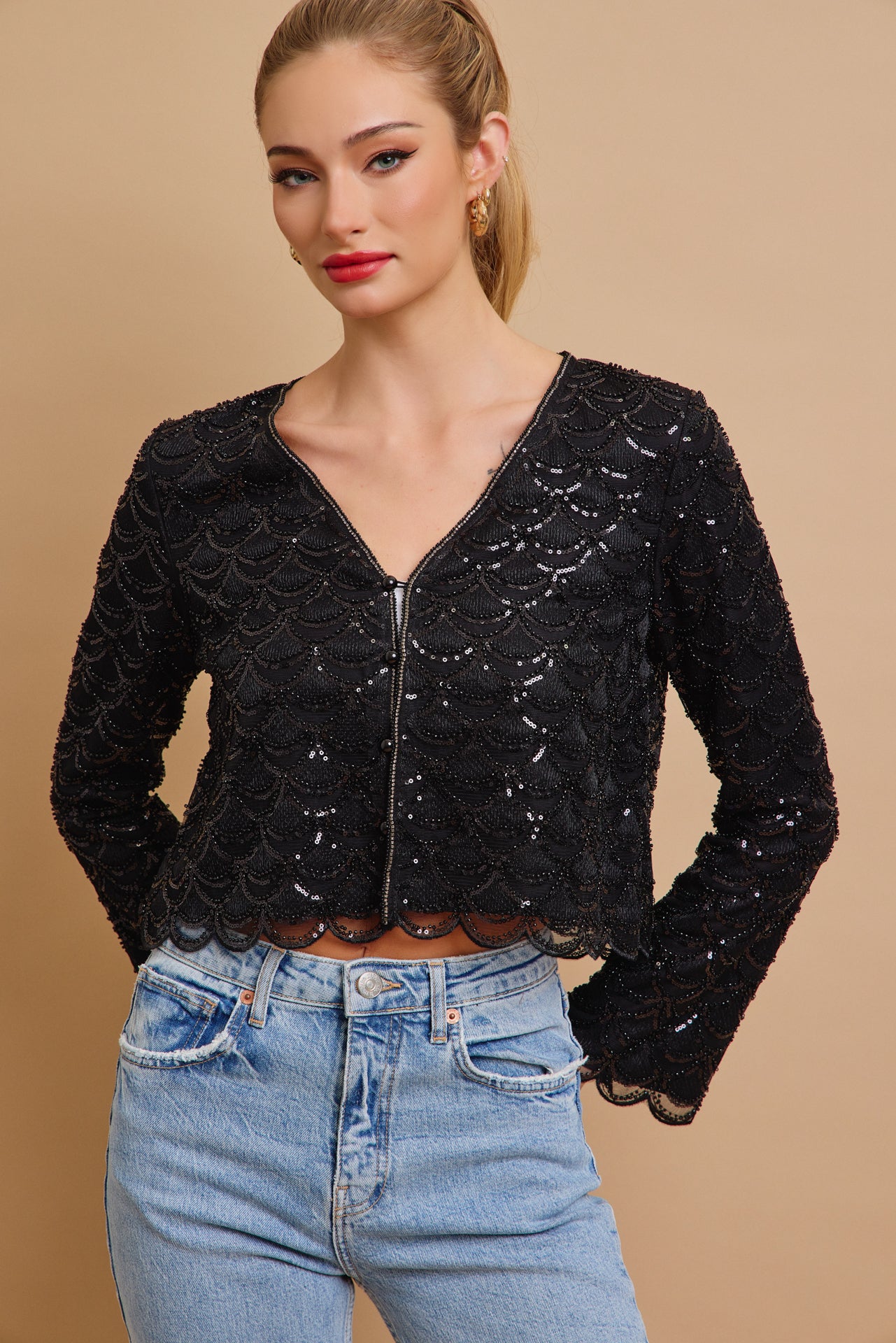 Vesper Beaded Cardigan