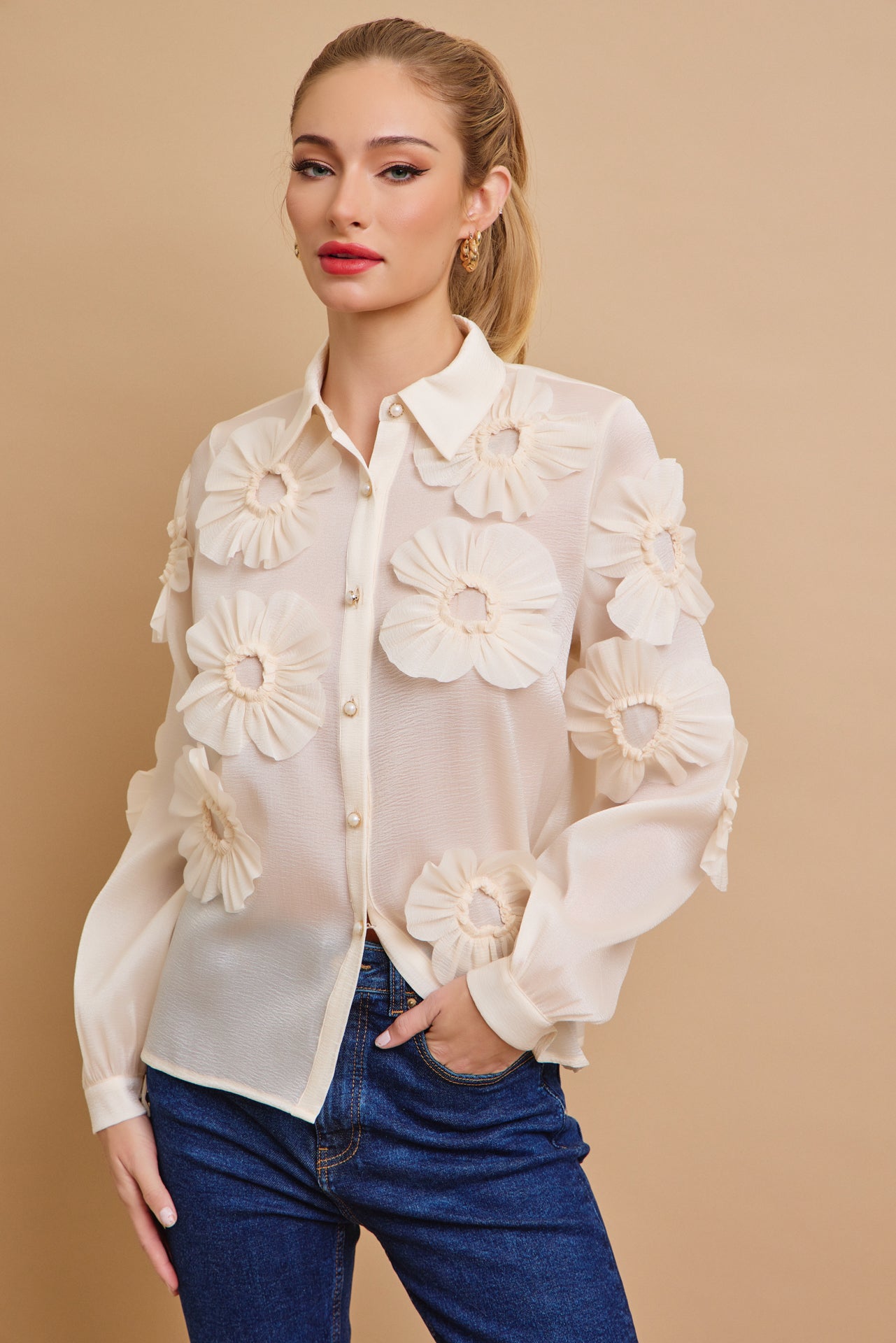 Flower Applique Dream Top