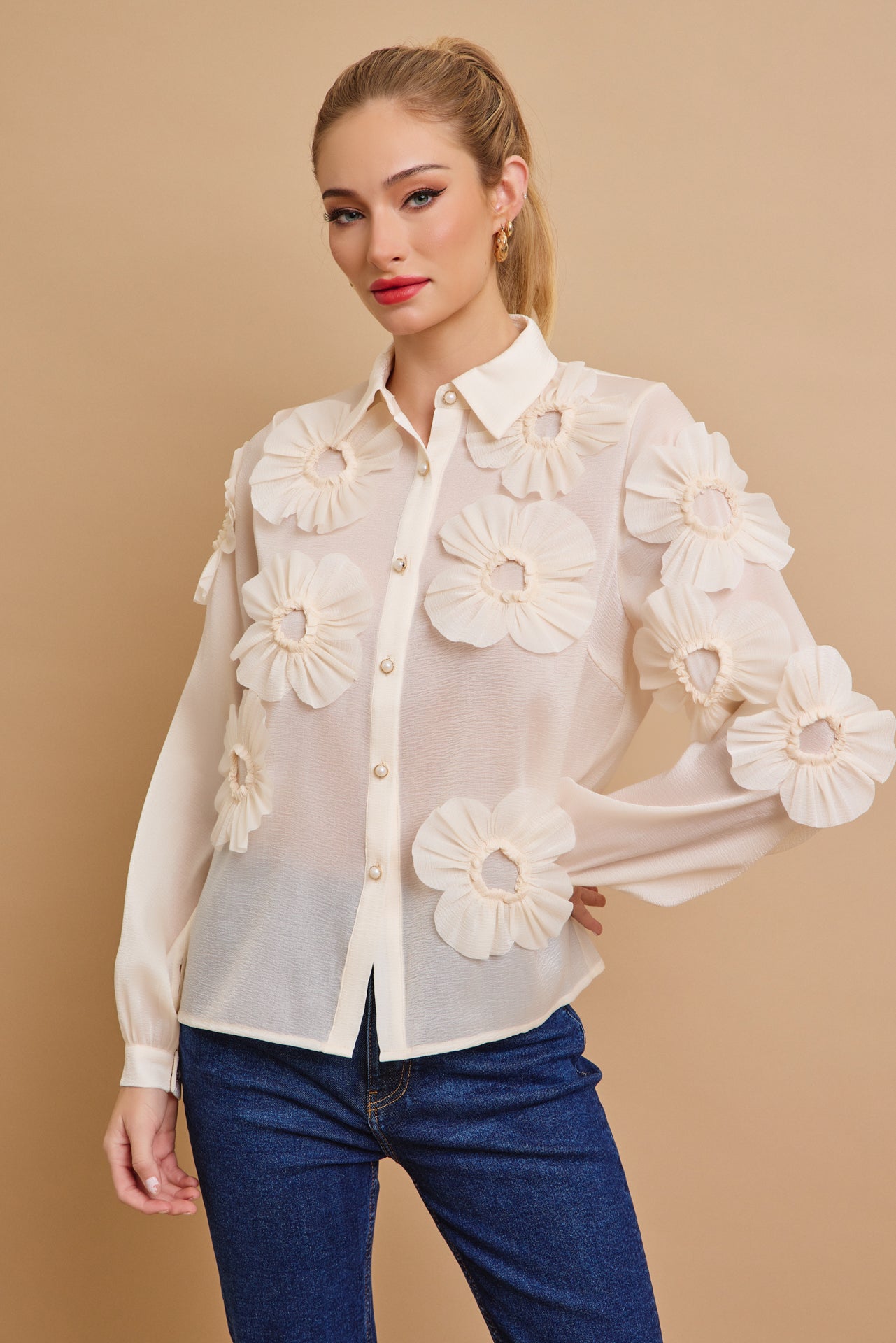 Flower Applique Dream Top