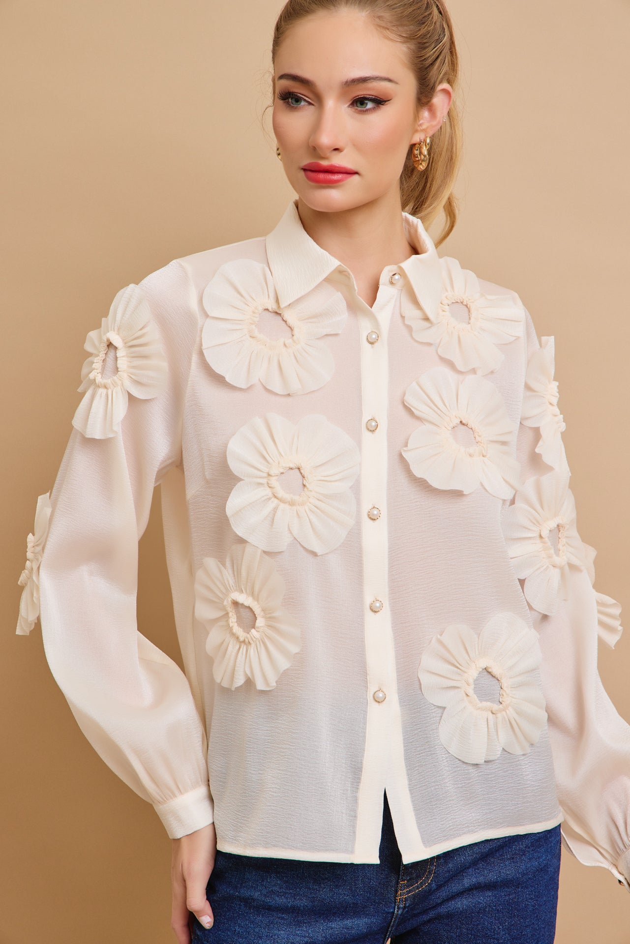 Flower Applique Dream Top