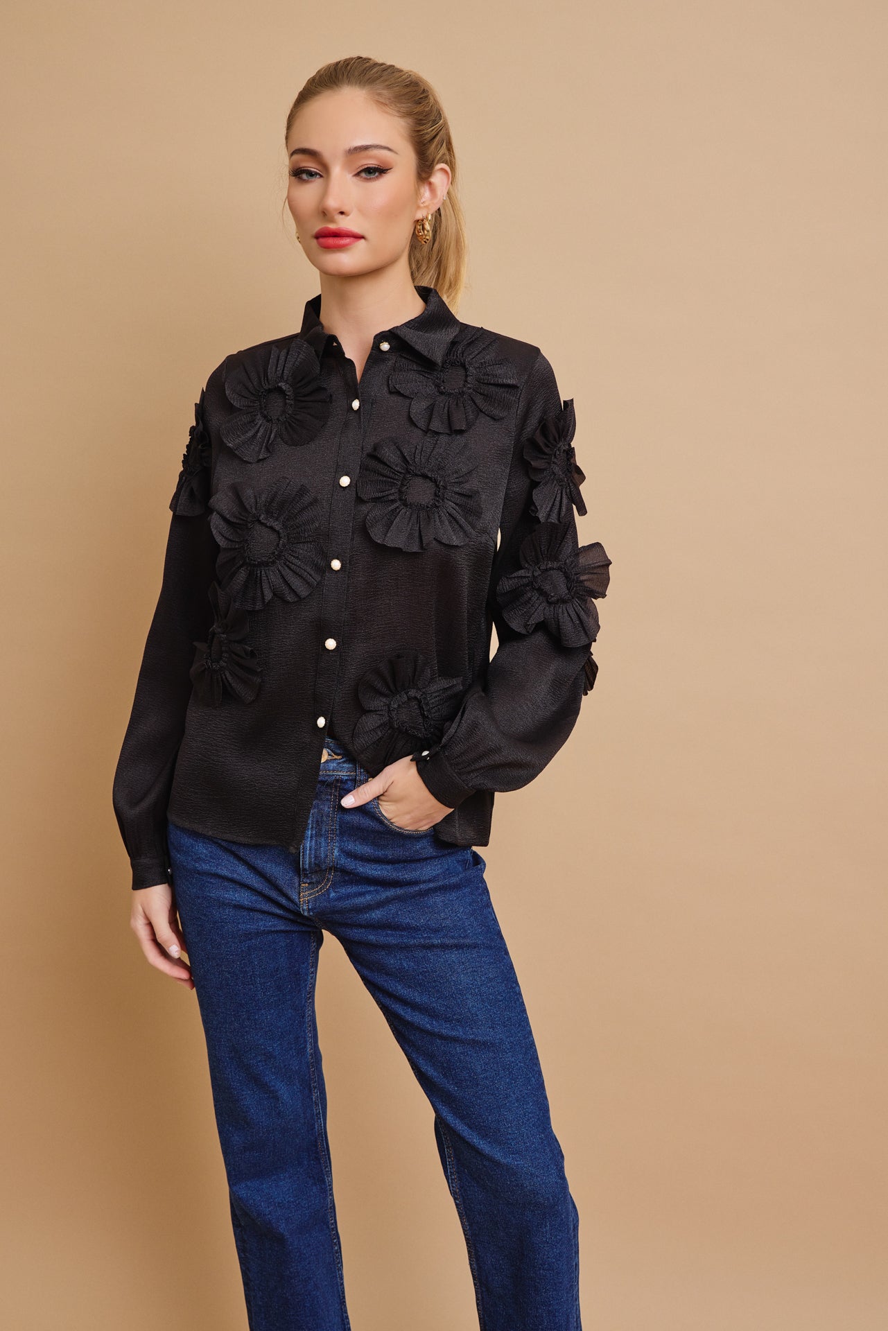 Flower Applique Dream Top