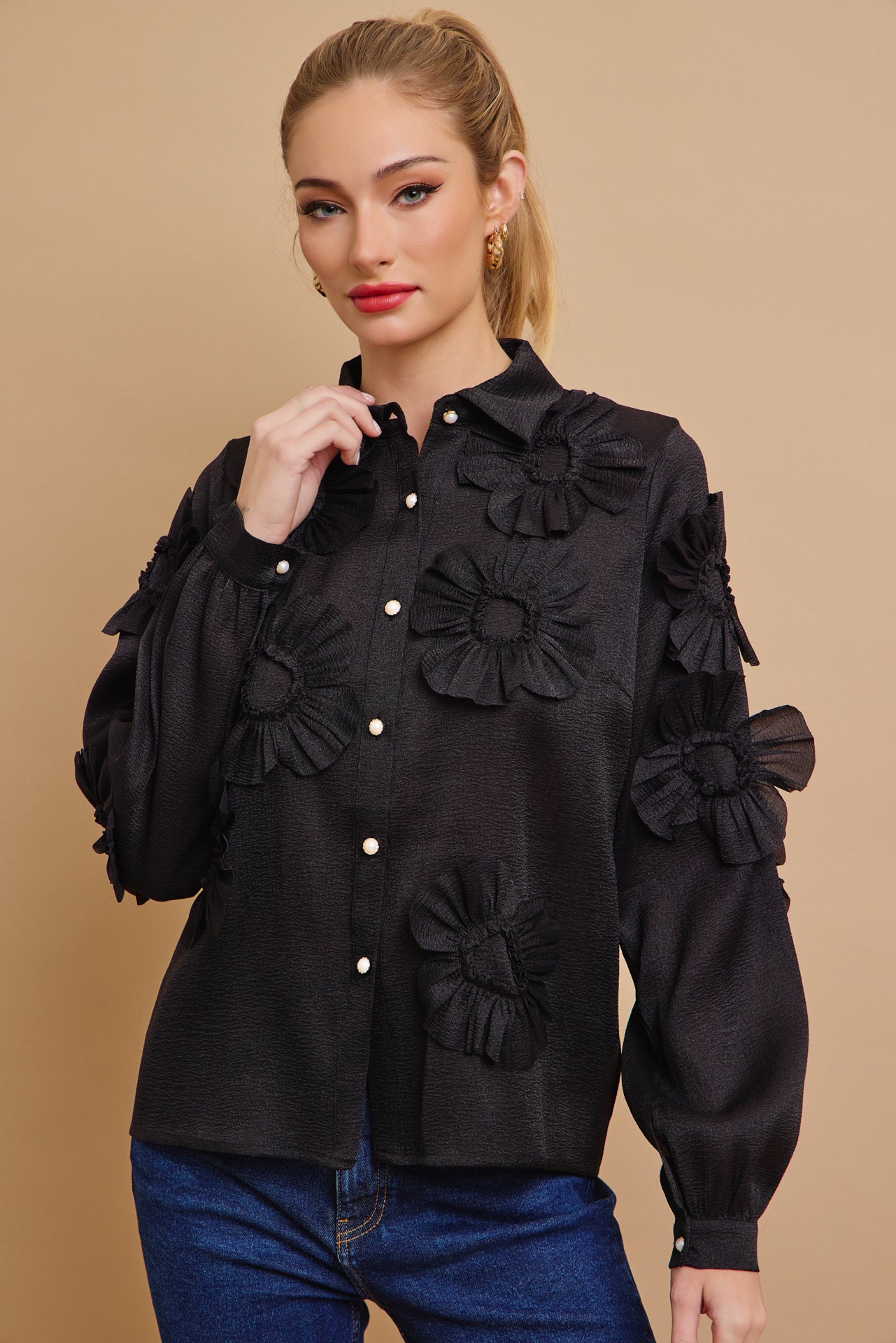 Flower Applique Dream Top