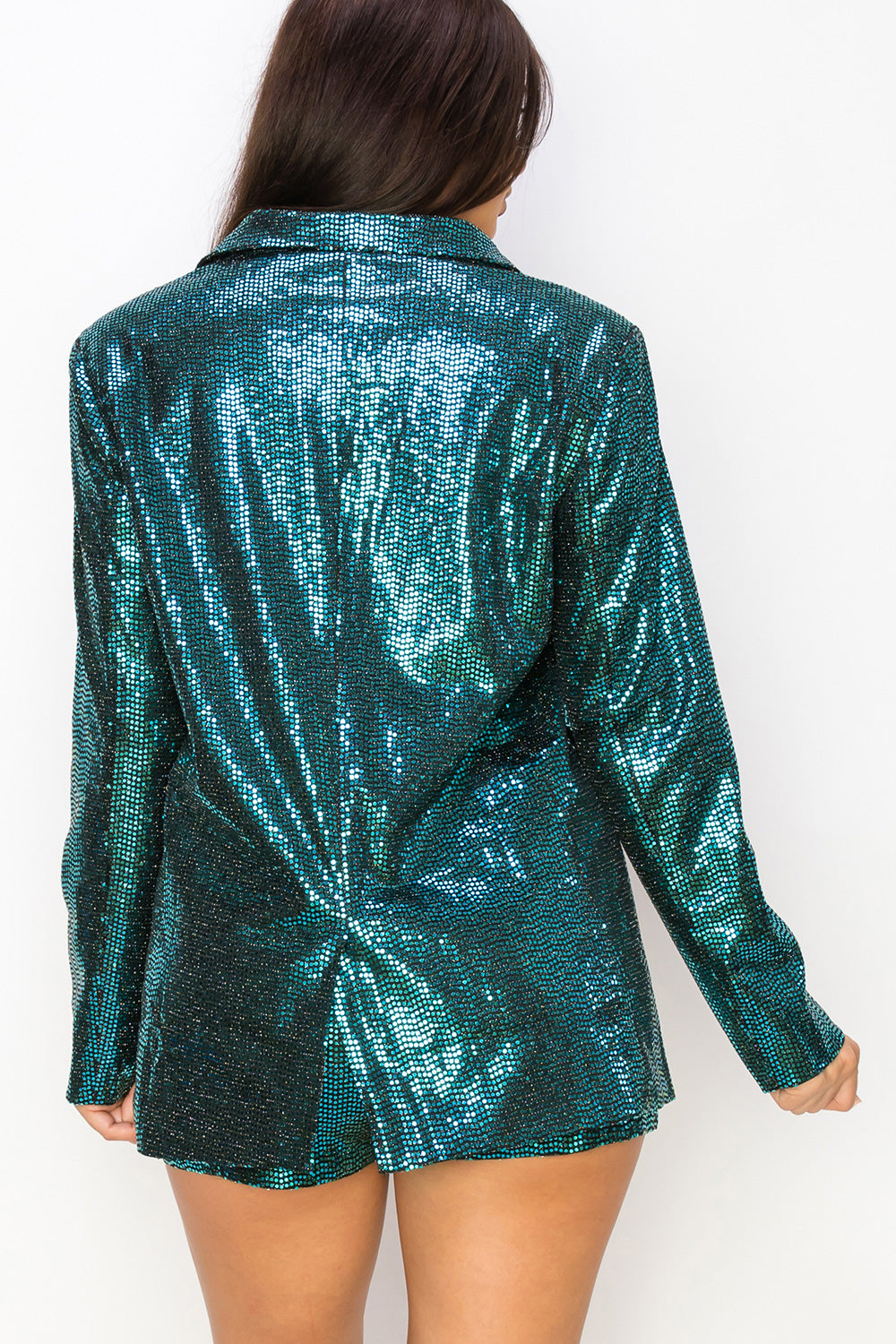 Sequin Suit Blazer & Shorts Set