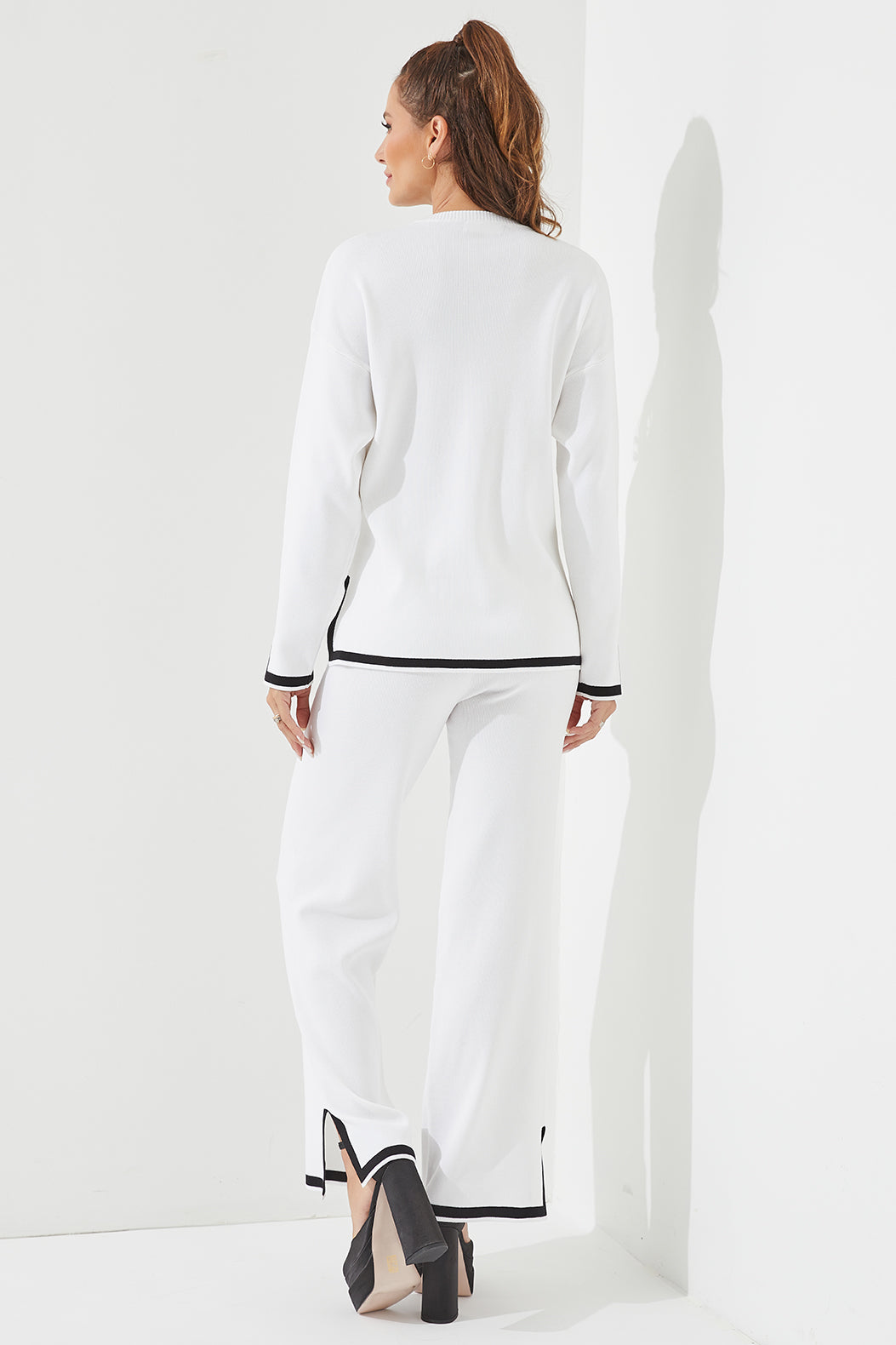 Coordination is Key Knit Long Sleeve Top and Pants Set