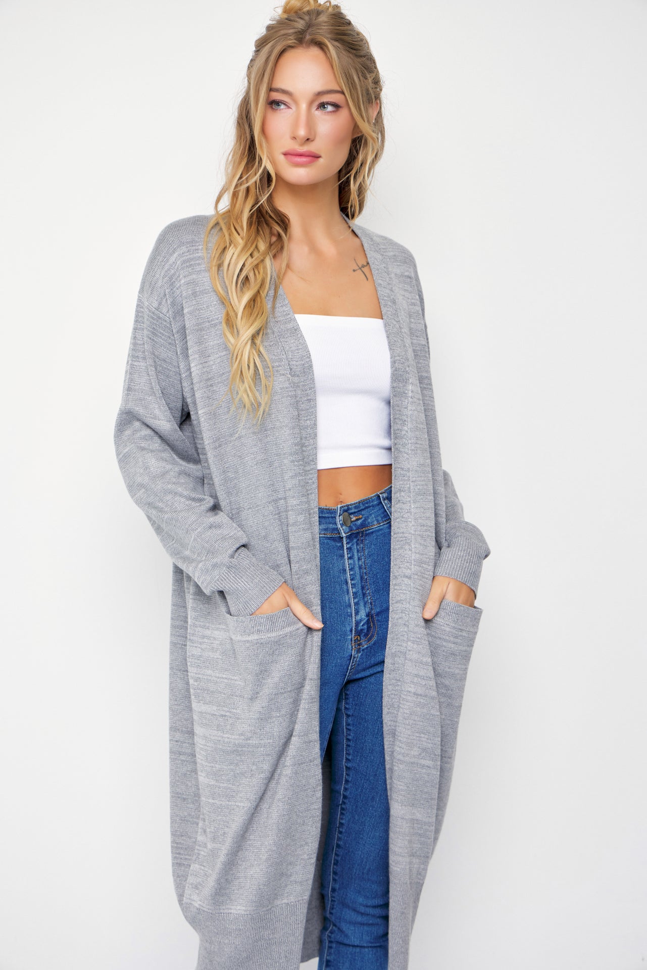 Gia Knit Duster Cardigan with Pockets