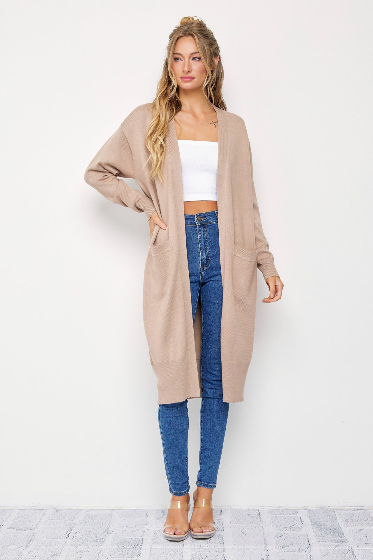 Gia Knit Duster Cardigan with Pockets