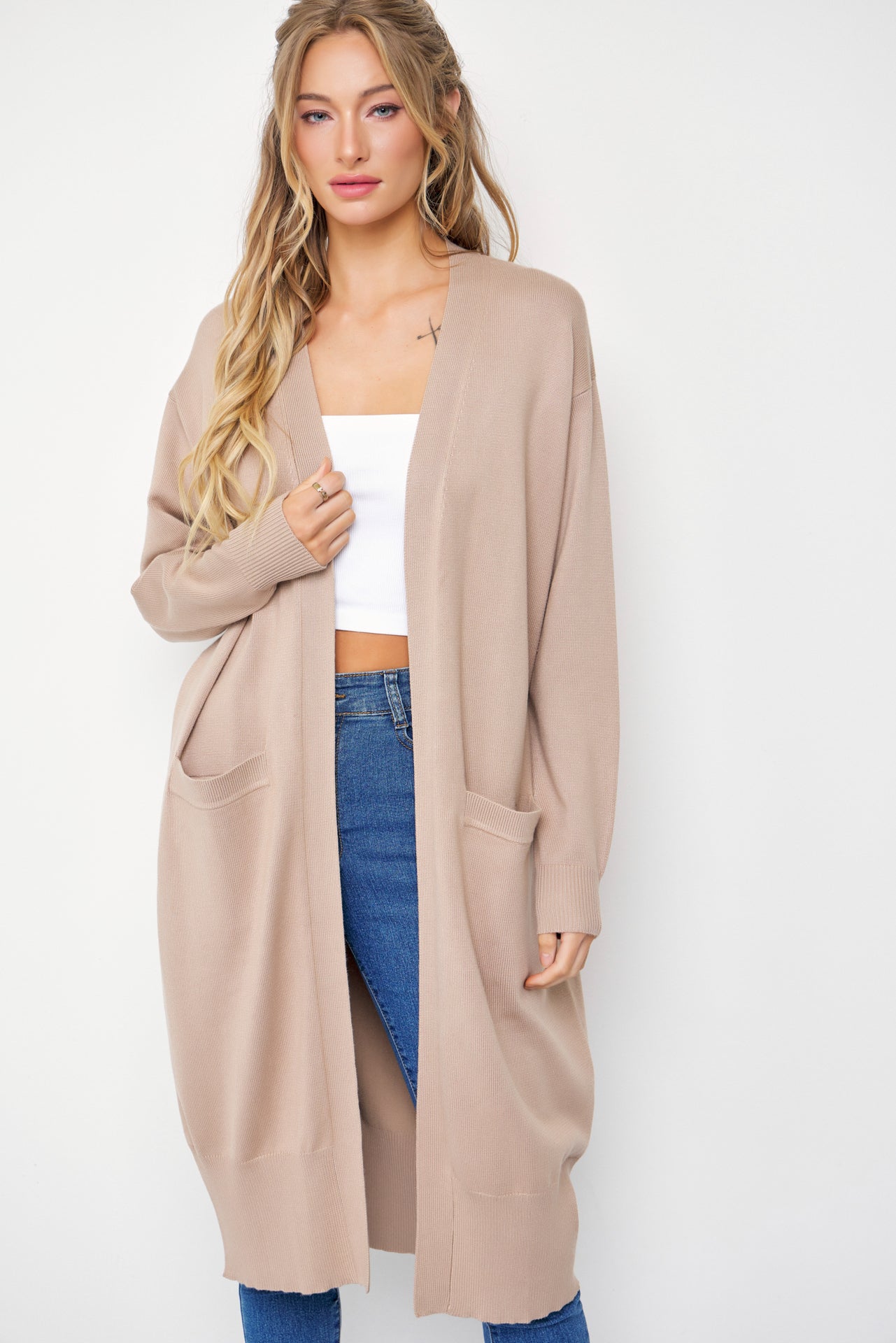 Gia Knit Duster Cardigan with Pockets