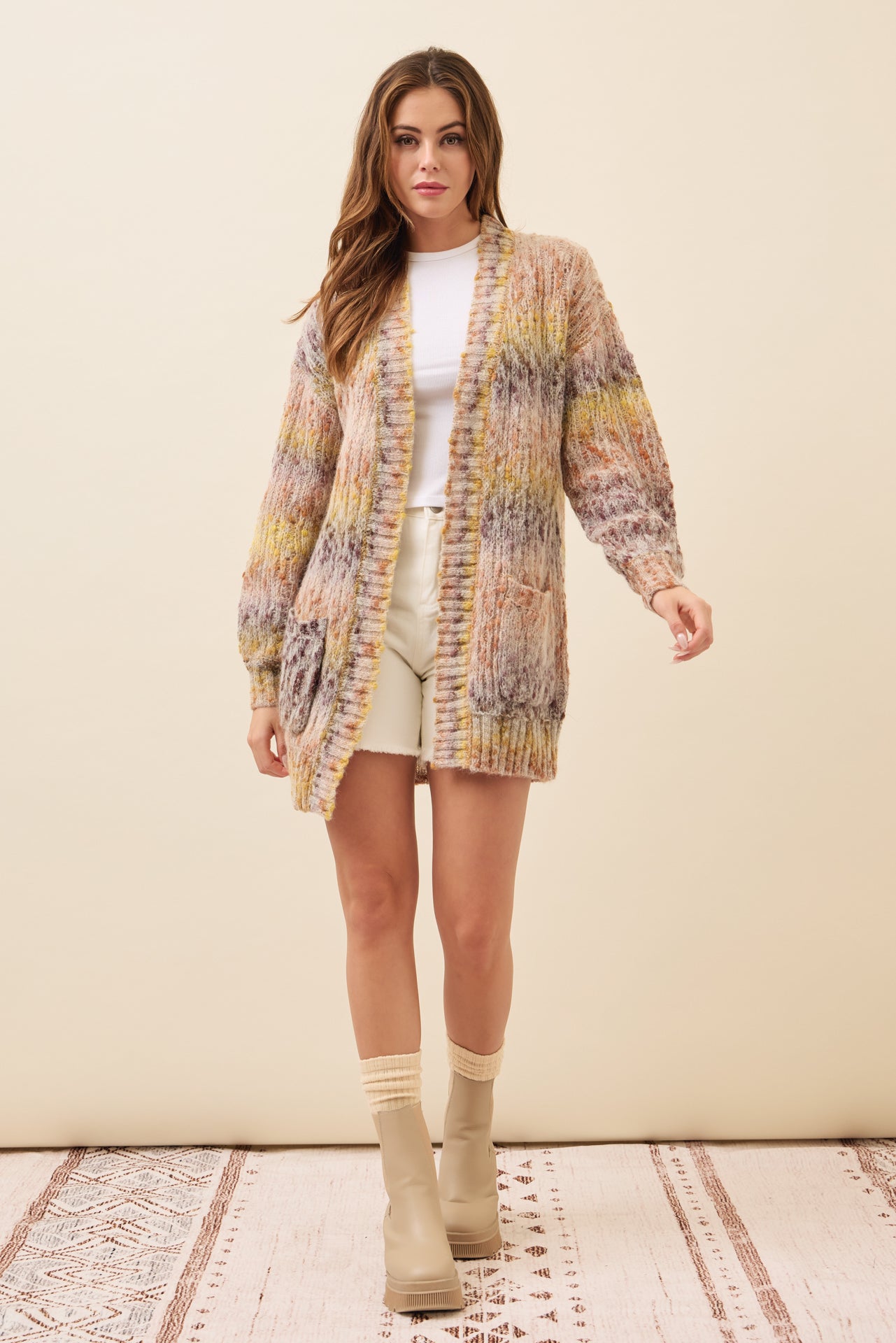 Alexis Long Multi Color Knit Cardigan