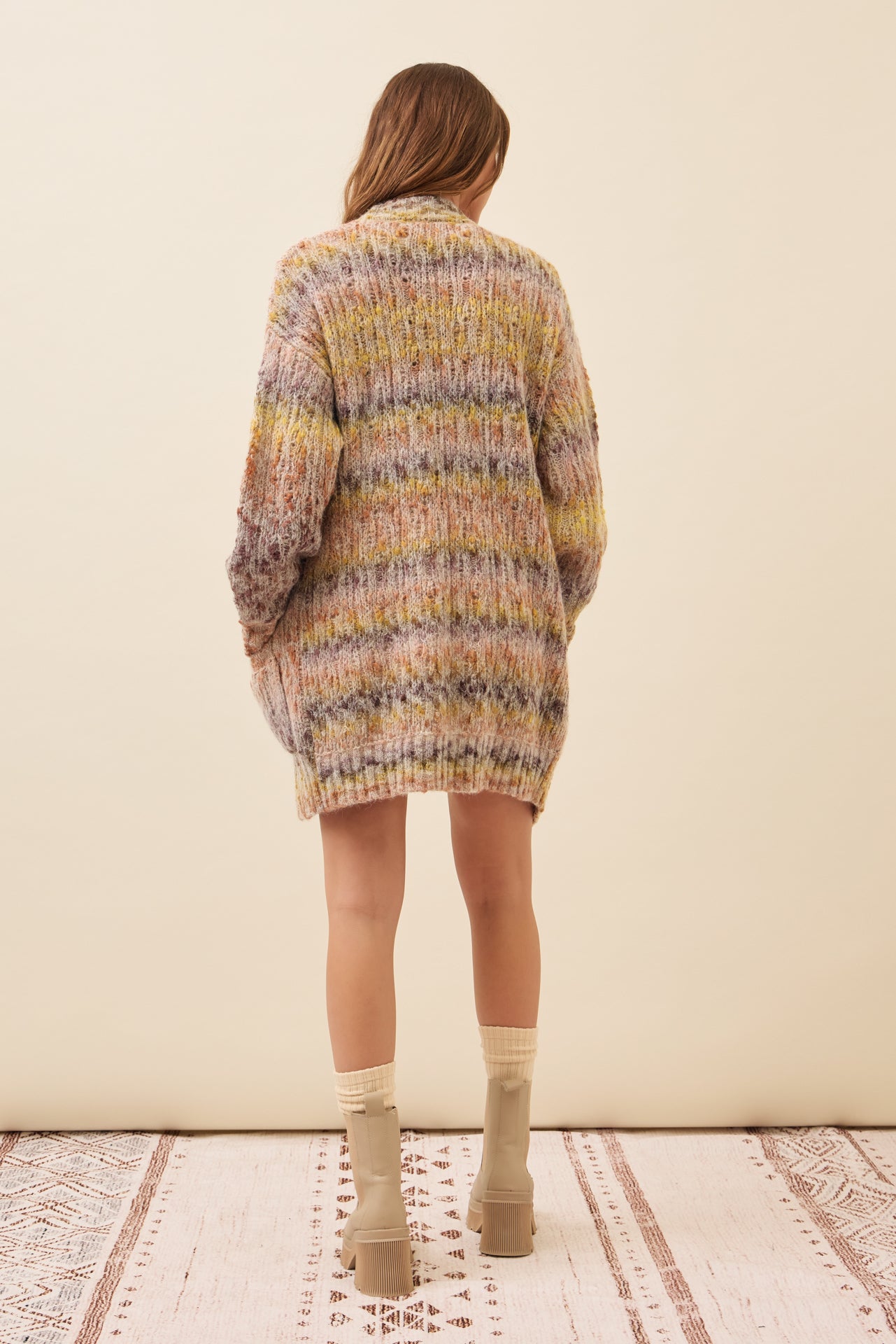 Alexis Long Multi Color Knit Cardigan