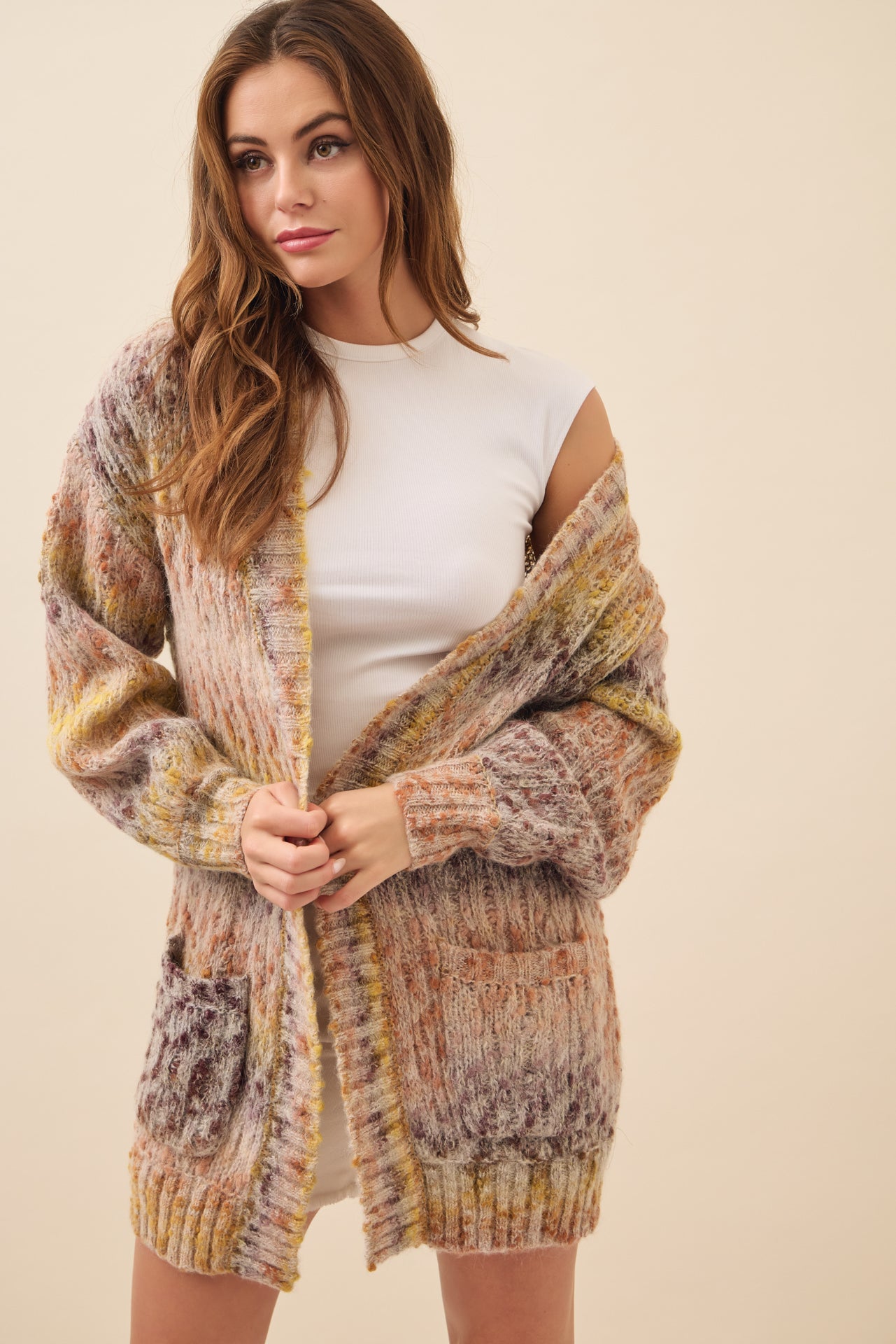 Alexis Long Multi Color Knit Cardigan