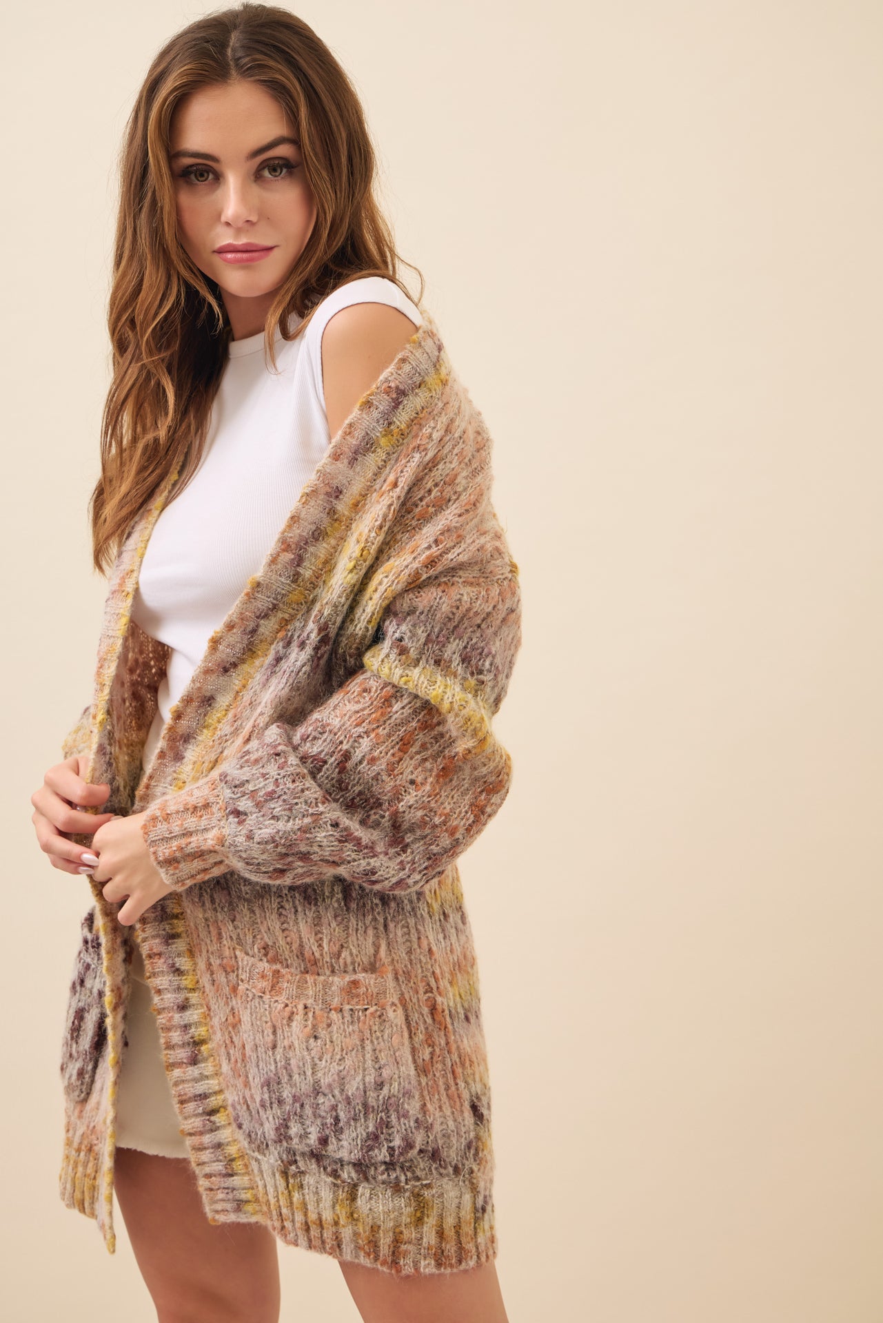 Alexis Long Multi Color Knit Cardigan