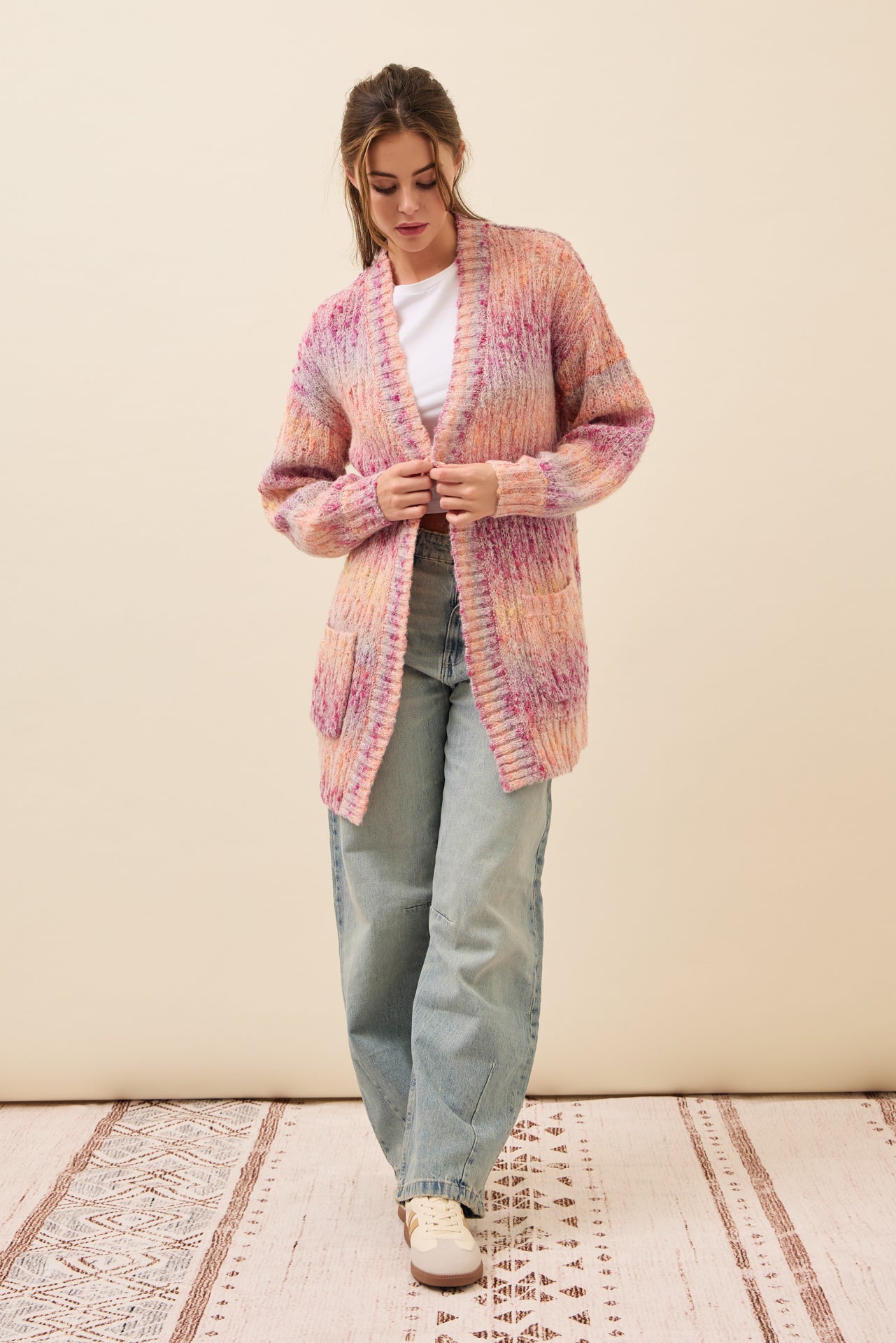 Alexis Long Multi Color Knit Cardigan