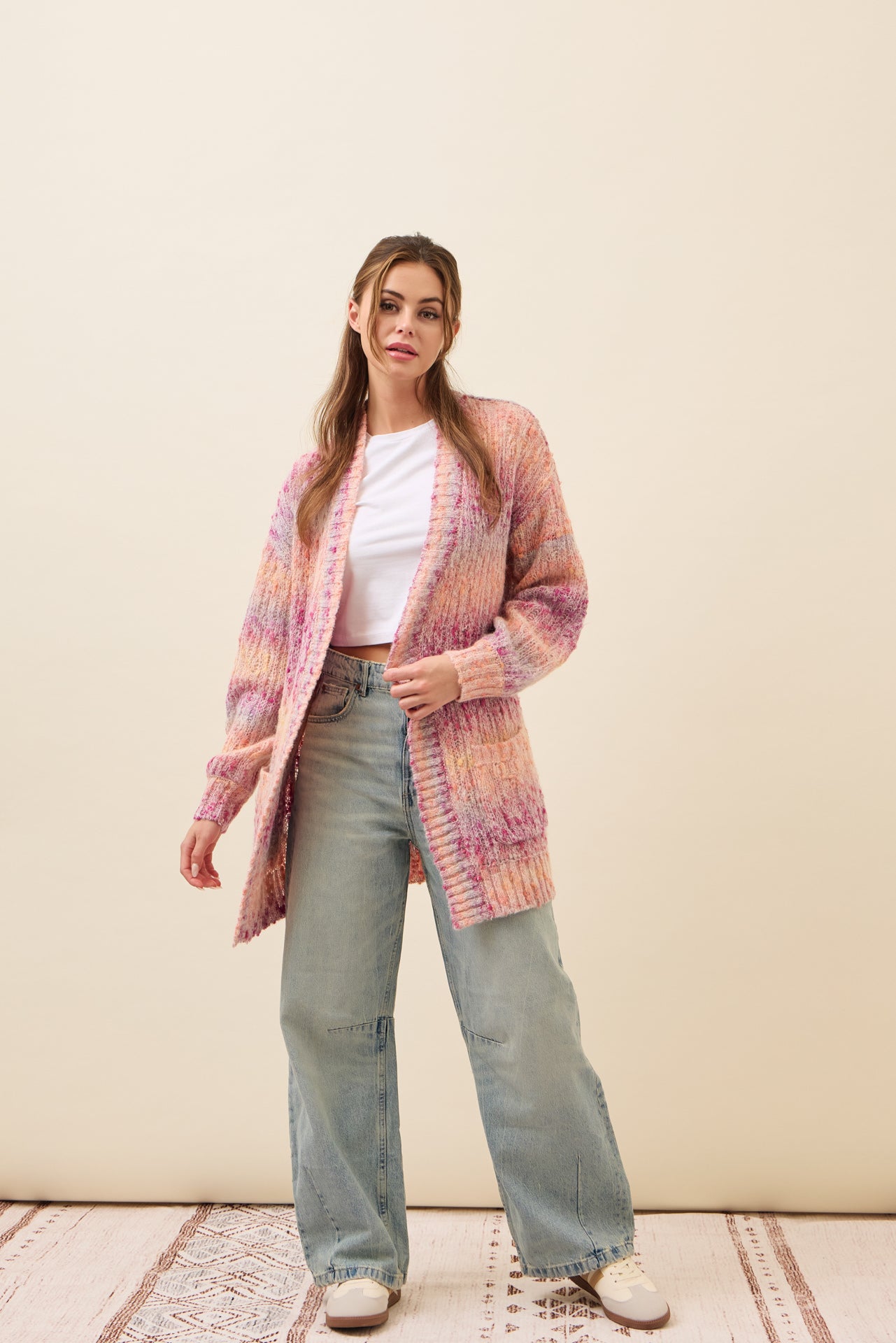 Alexis Long Multi Color Knit Cardigan