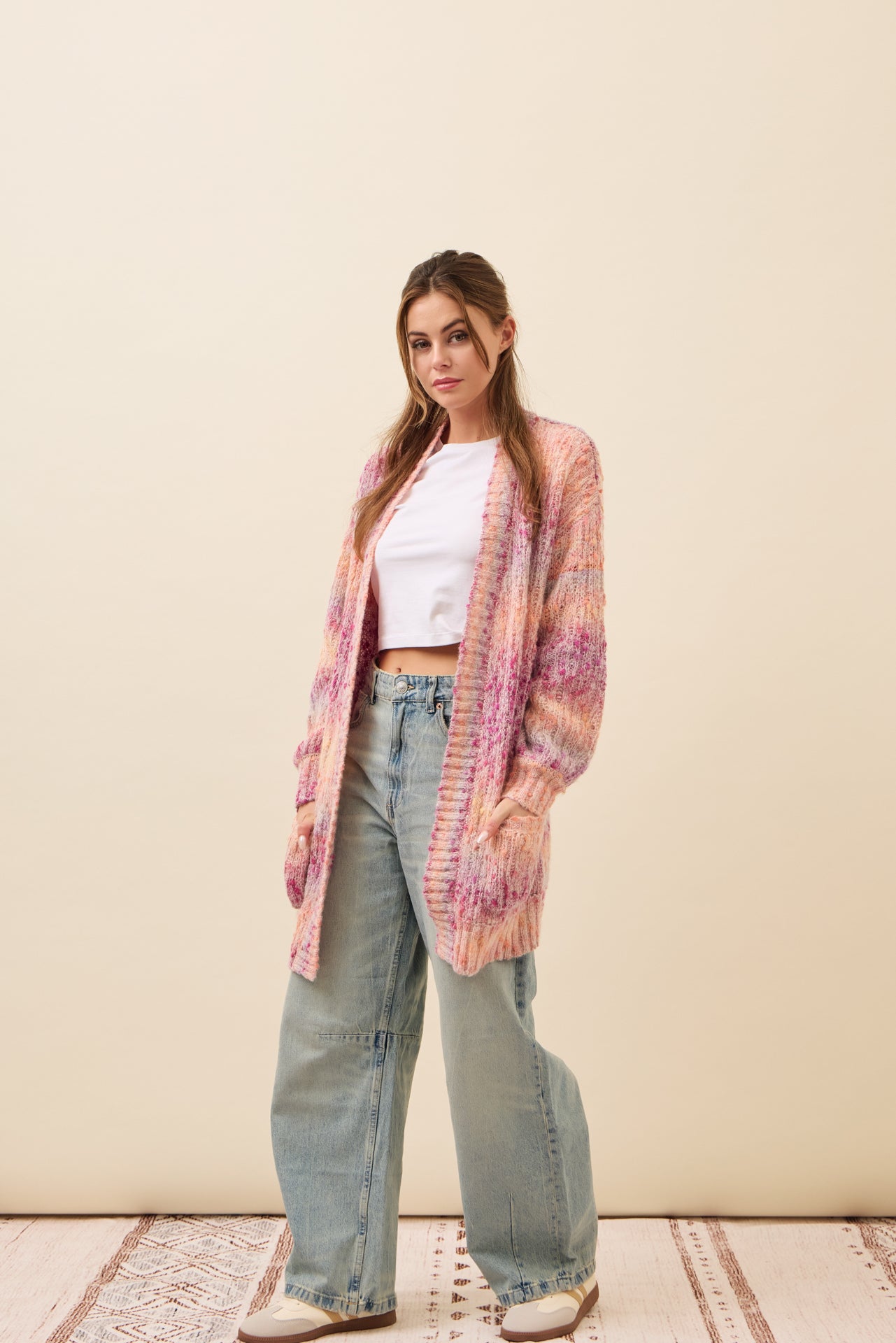 Alexis Long Multi Color Knit Cardigan