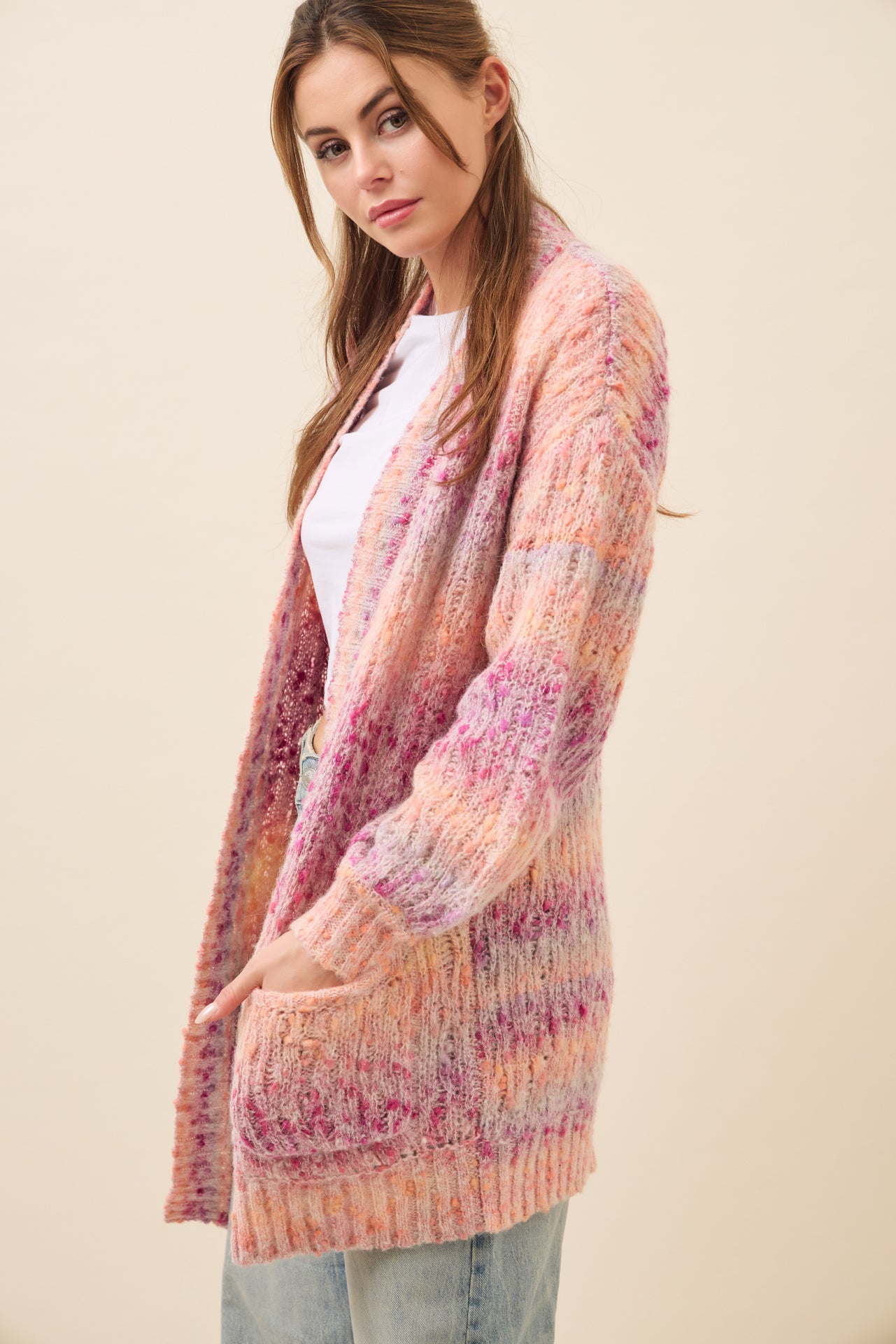 Alexis Long Multi Color Knit Cardigan