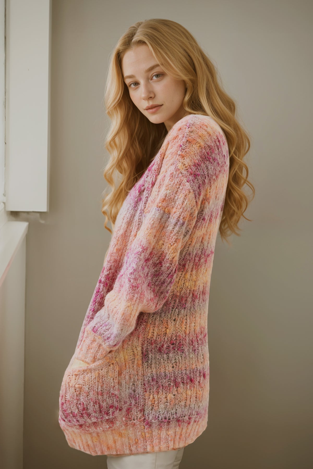 Alexis Long Multi Color Knit Cardigan