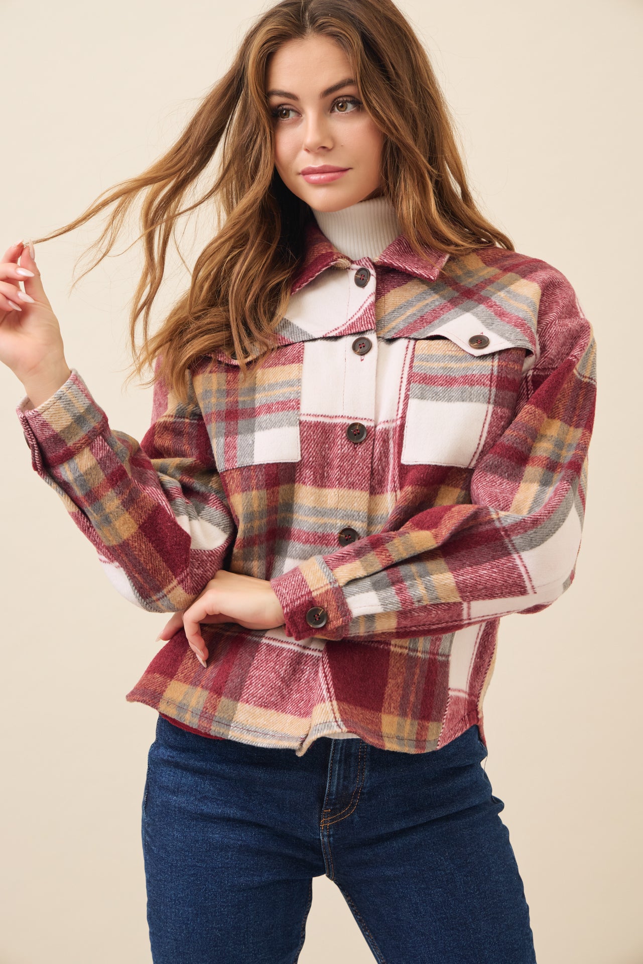 Cameron Oversized Plaid Shacket