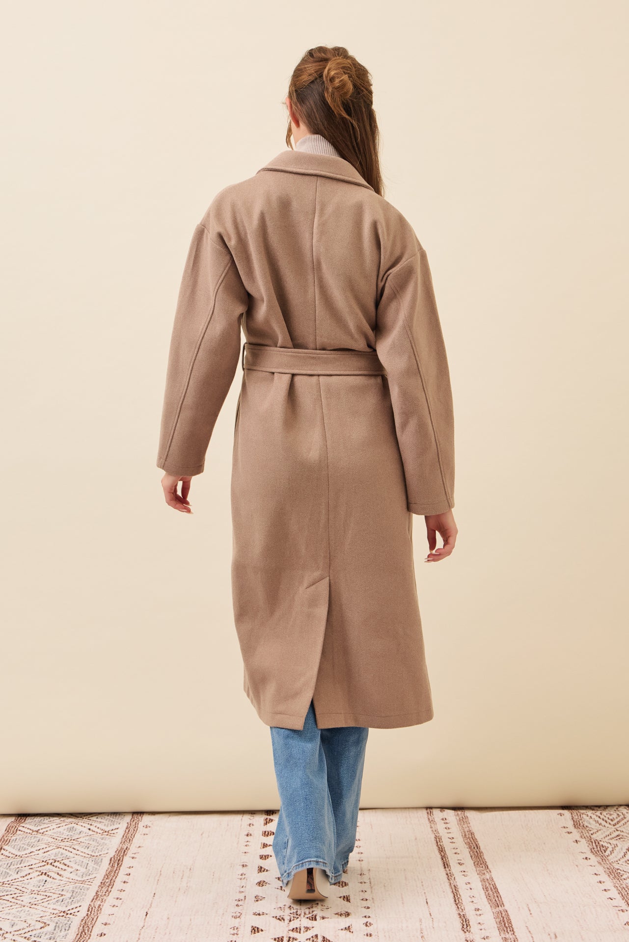 Edith Coat with Waist Tie