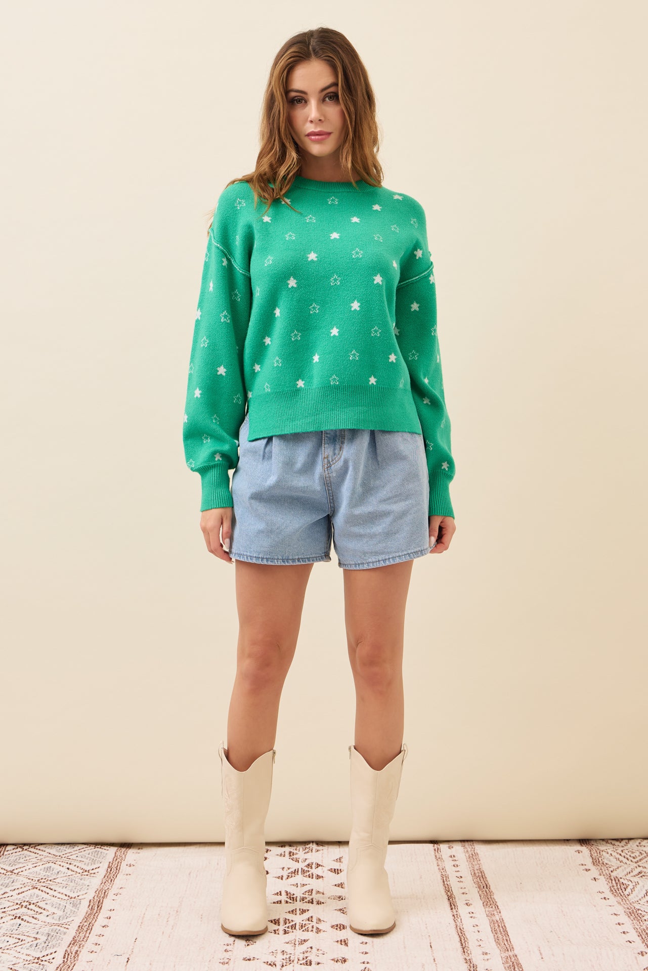 Pullover Heart Sweater Top