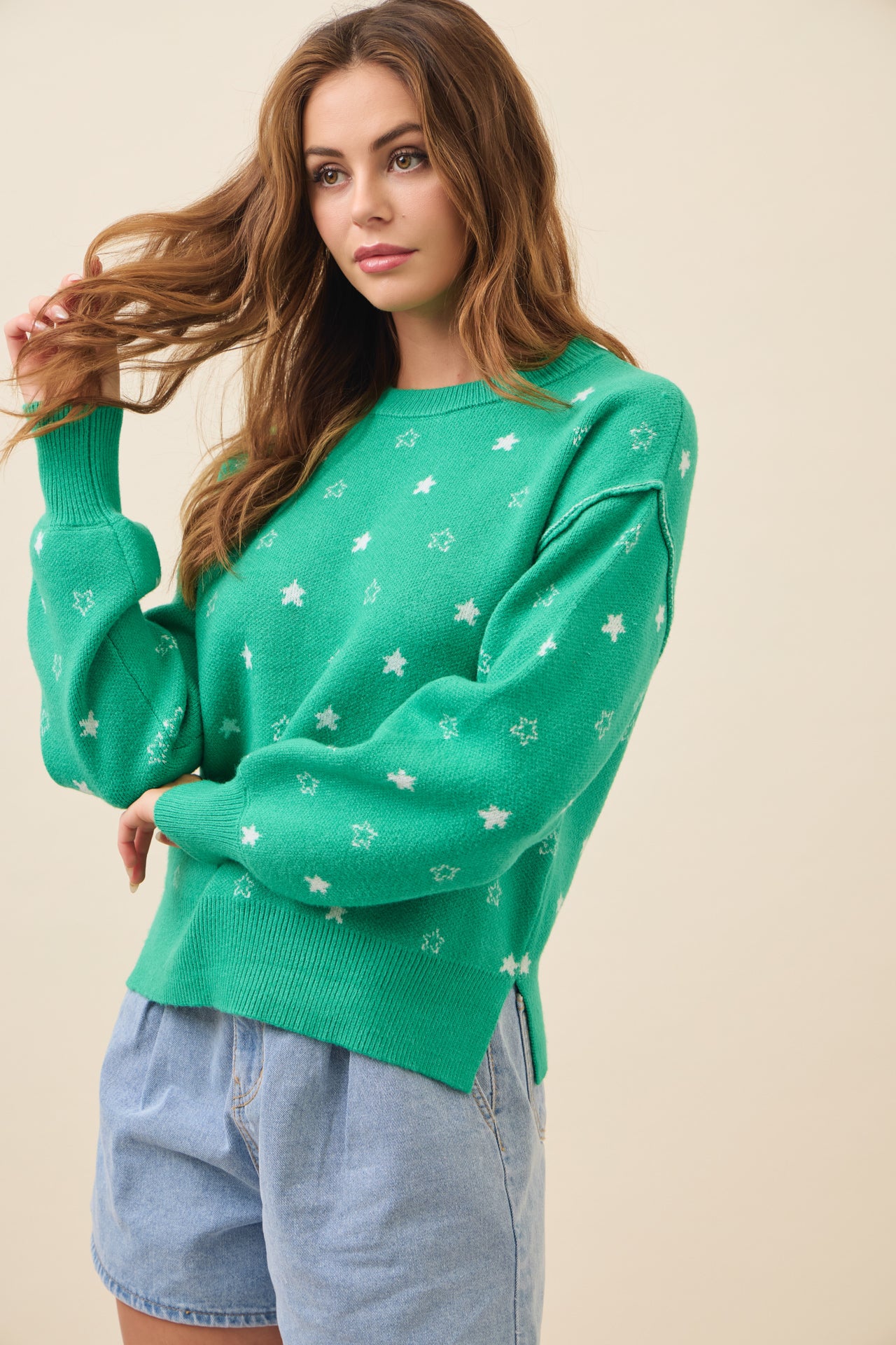 Pullover Heart Sweater Top