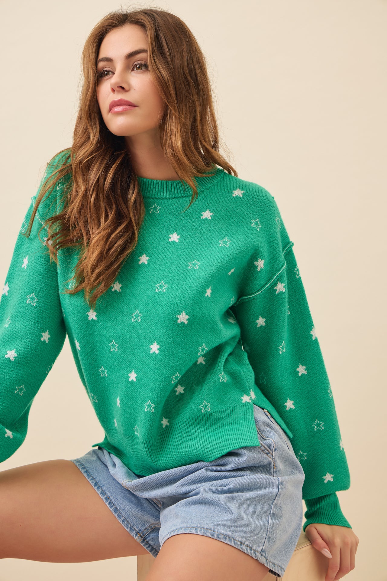 Pullover Heart Sweater Top