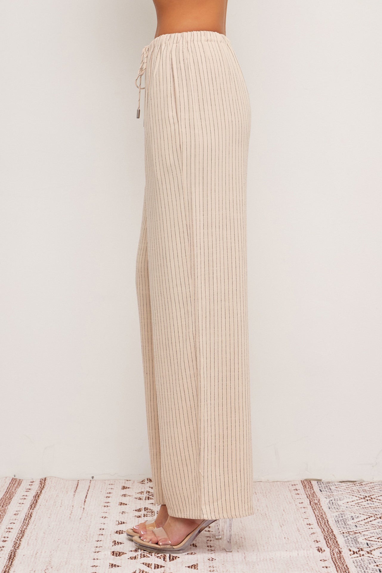 Isabella Pin Stripe Straight Pants