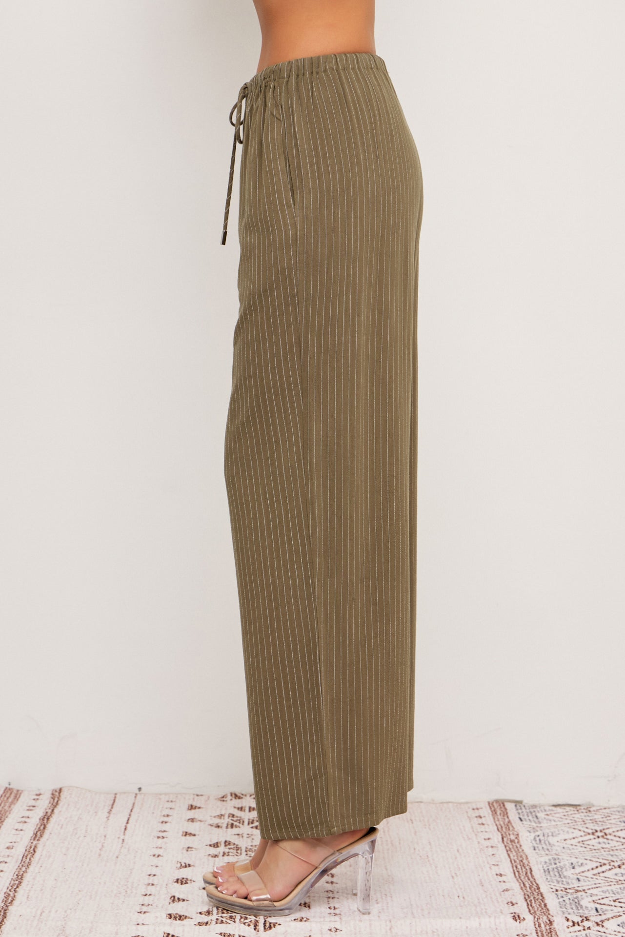 Isabella Pin Stripe Straight Pants