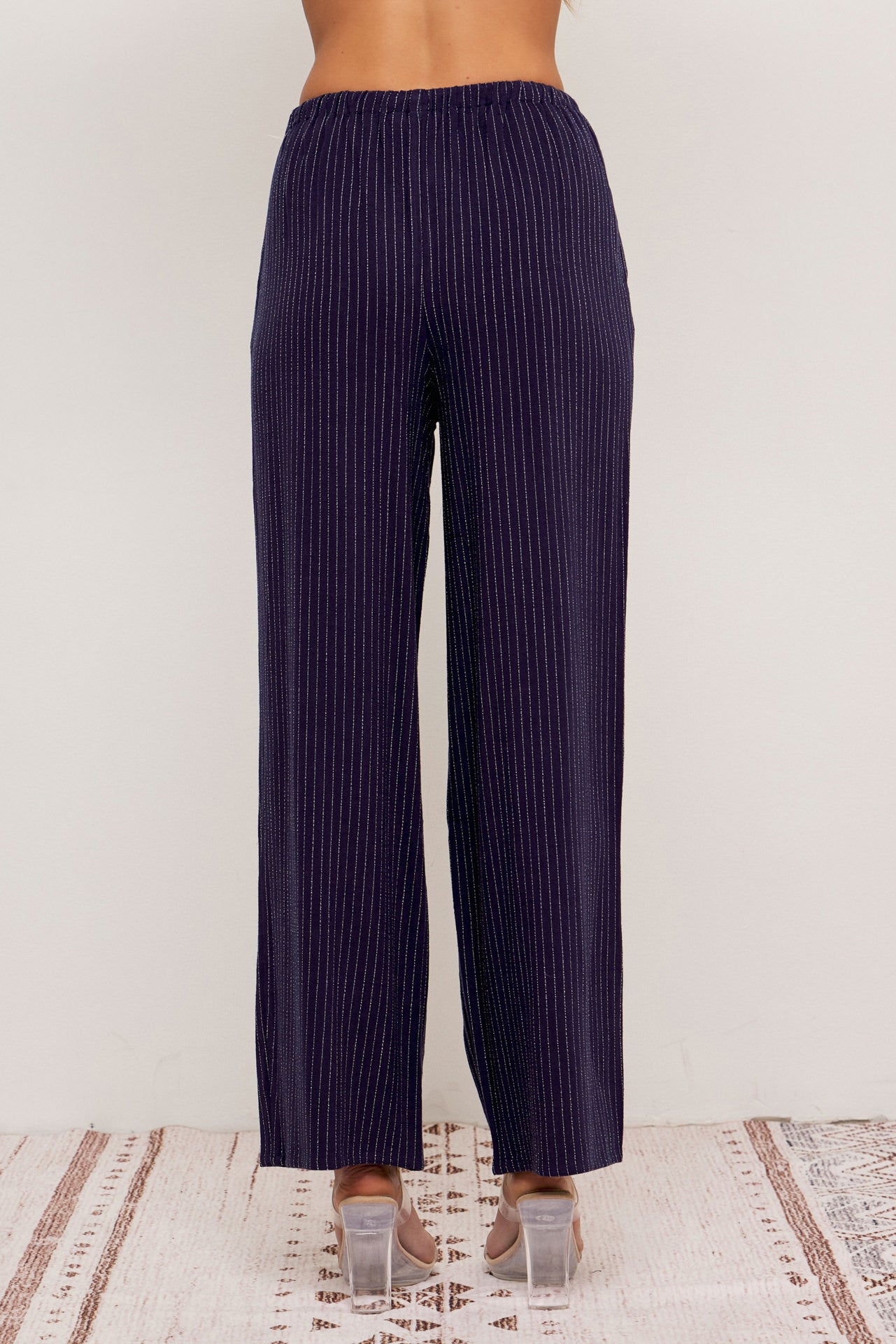 Isabella Pin Stripe Straight Pants