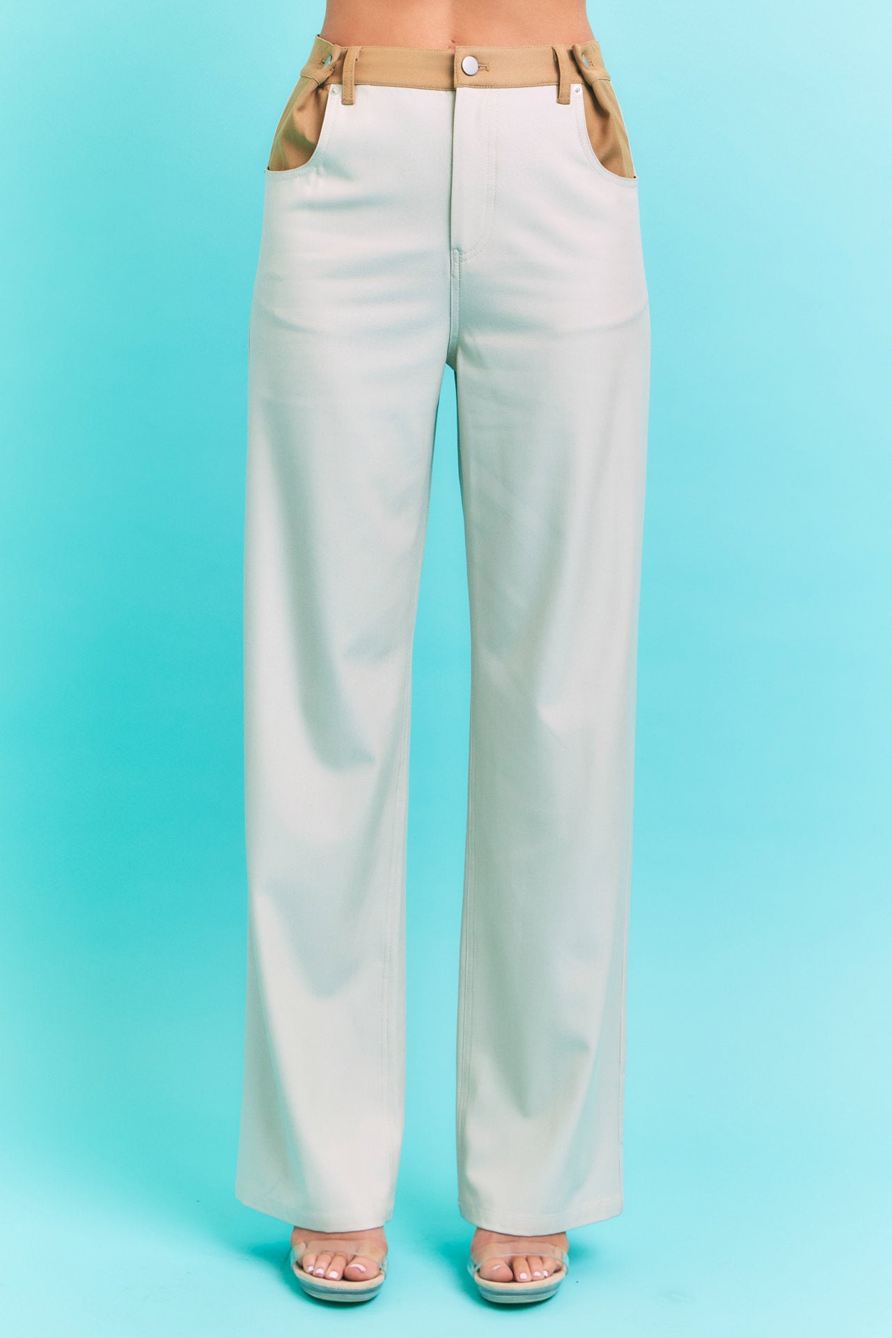 Brie Woven Contrast Trousers